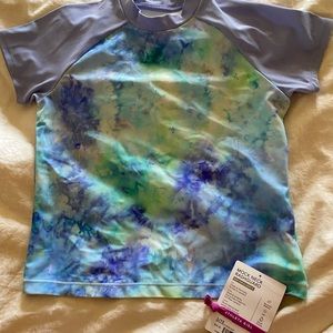 Short sleeve rash guard by Athleta girls NWT